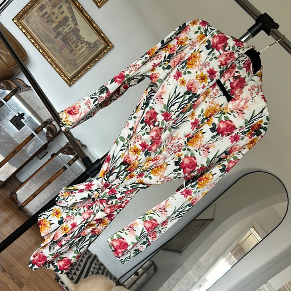 stunning J.crew floral robe satin small - medium old money lingerie